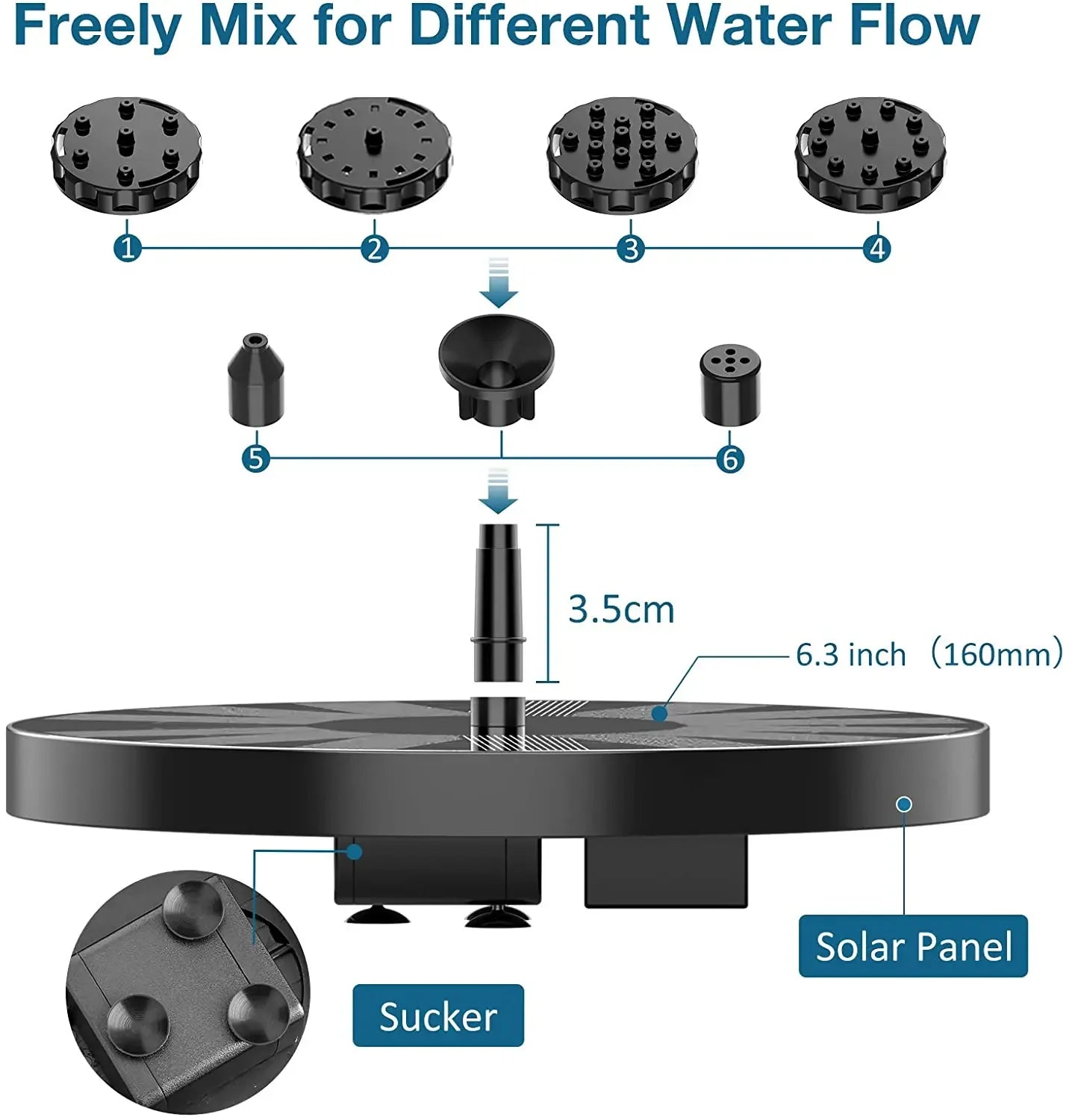 Solar Serenity Fountain Pump