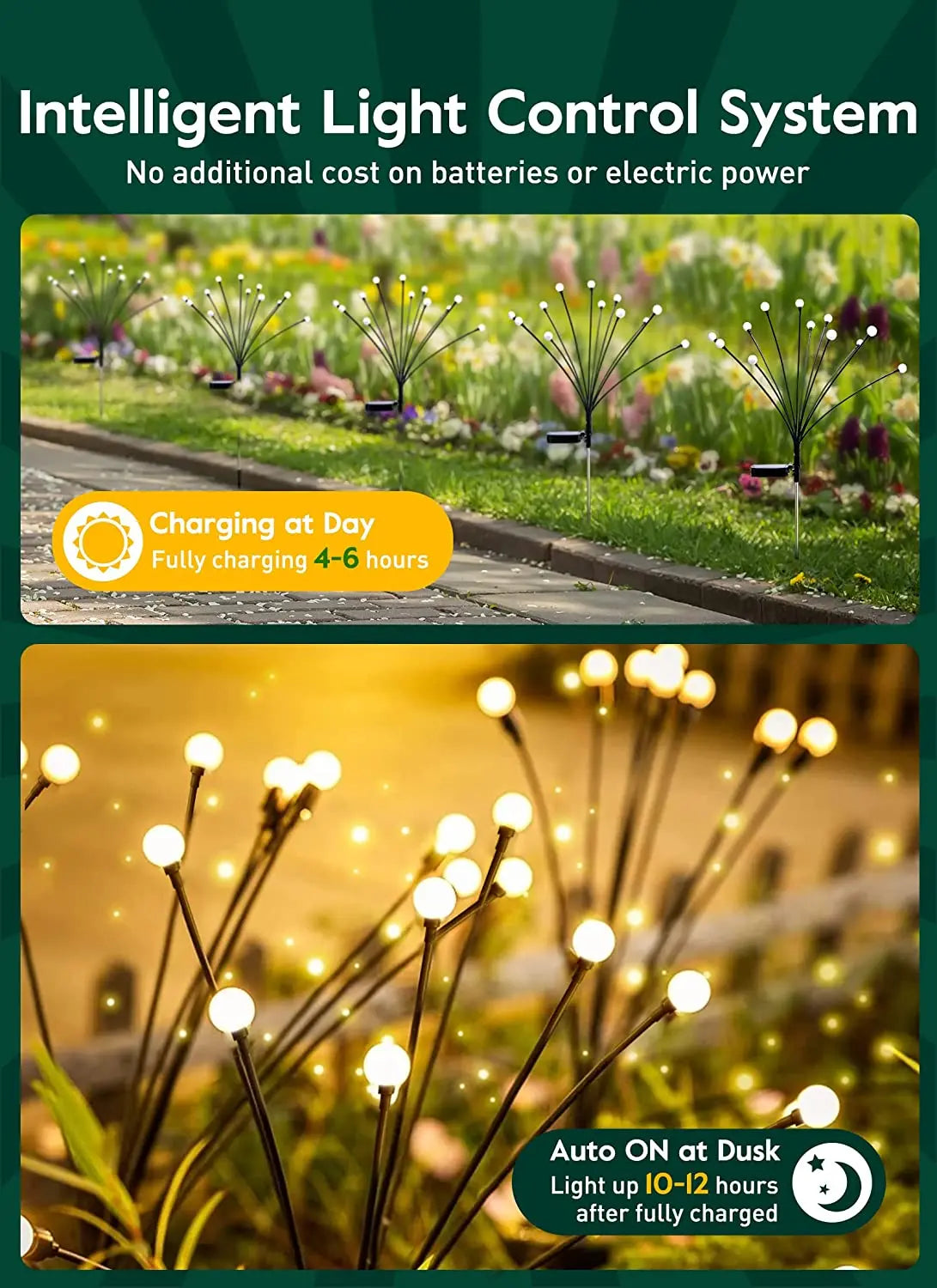 Enchanted Breeze Firefly Solar Lights