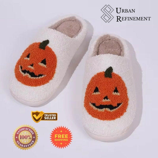 Cozy Pumpkin Slippers - Indoor Comfort