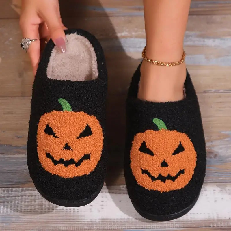 Cozy Pumpkin Slippers - Indoor Comfort