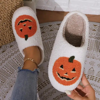 Cozy Pumpkin Slippers - Indoor Comfort