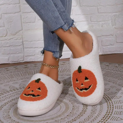 Cozy Pumpkin Slippers - Indoor Comfort