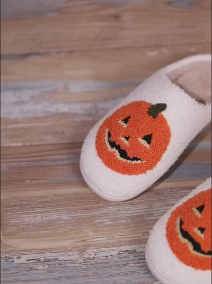 Cozy Pumpkin Slippers - Indoor Comfort