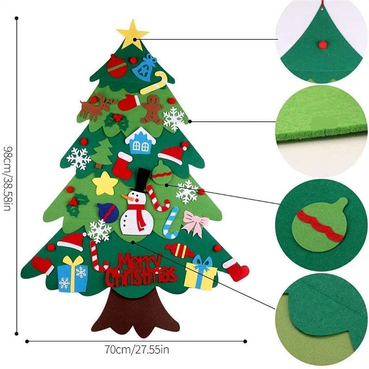 Santa's Felt Forest Christmas Tree