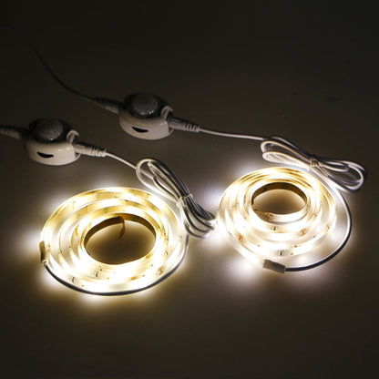 Dual Motion Activated Bed Light Flexible LED Strip Sensor Night with Automatic
